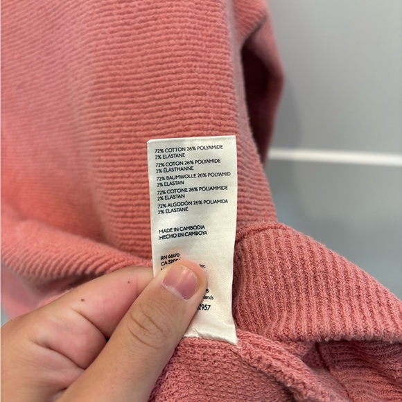 Free People Pink Cowl Neck Sweater - Picture 4 of 7